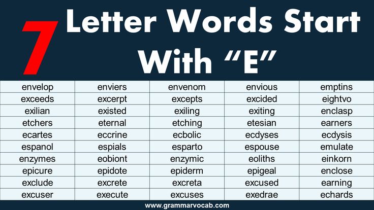 Words That Start with Ech